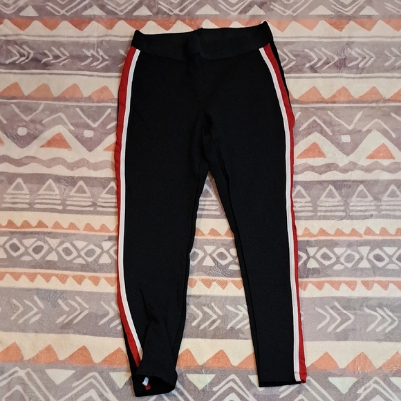 Kids Black and Red Striped Bottoms - Picture 1 of 2
